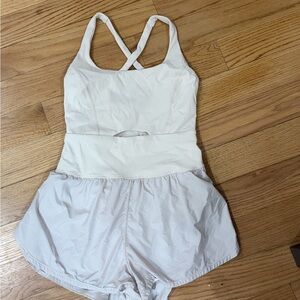 FP Movement by Free People Cream Romper
